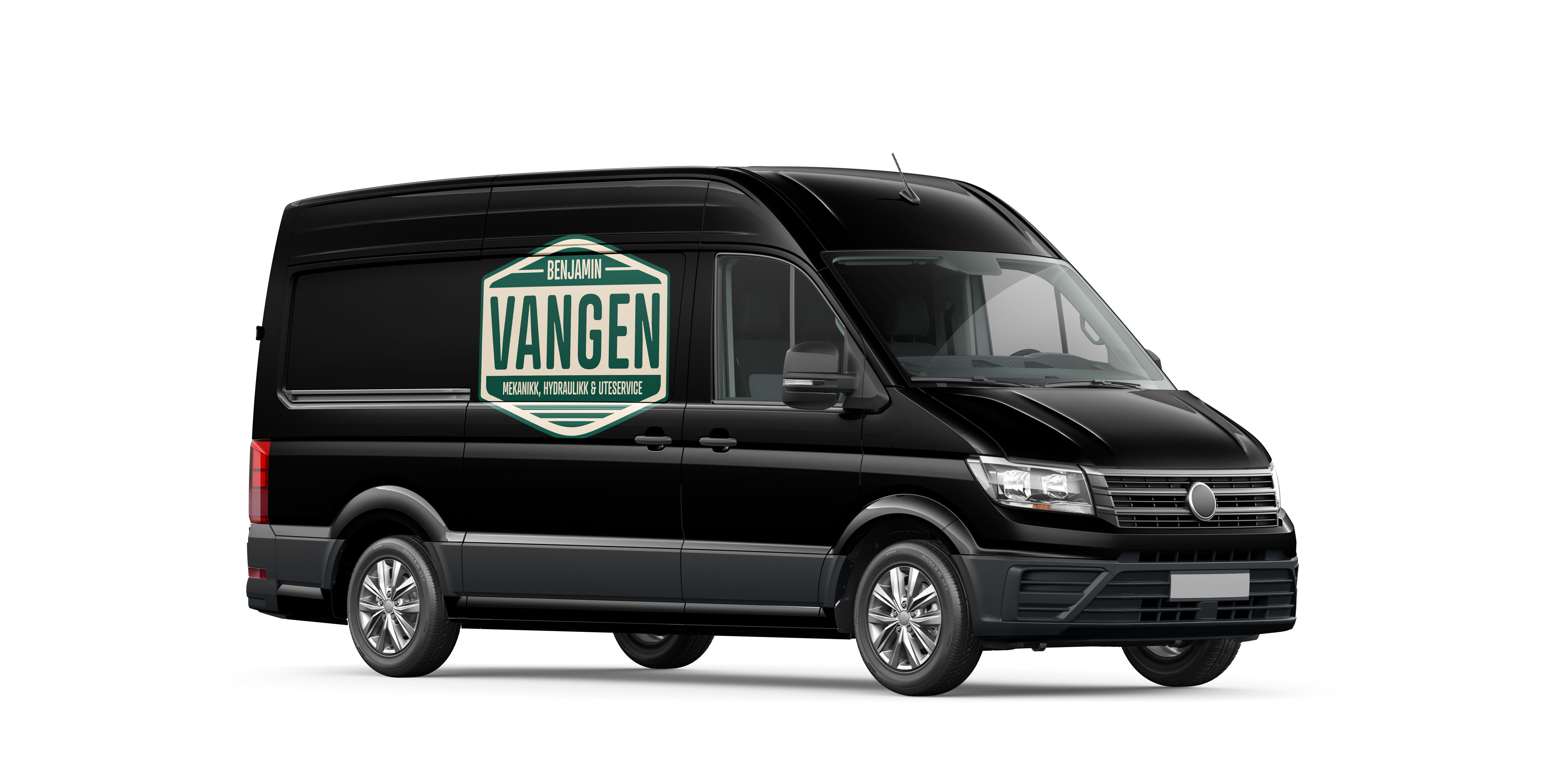 Bilde av sprinter med logo på siden